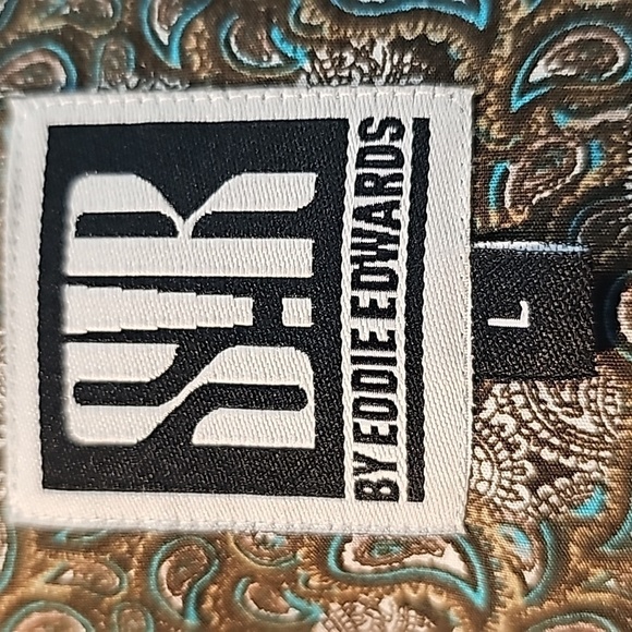 SIR,by Eddie Edward's mens Paisley shirt size large. Contrast cuffs and colar. - Picture 7 of 8